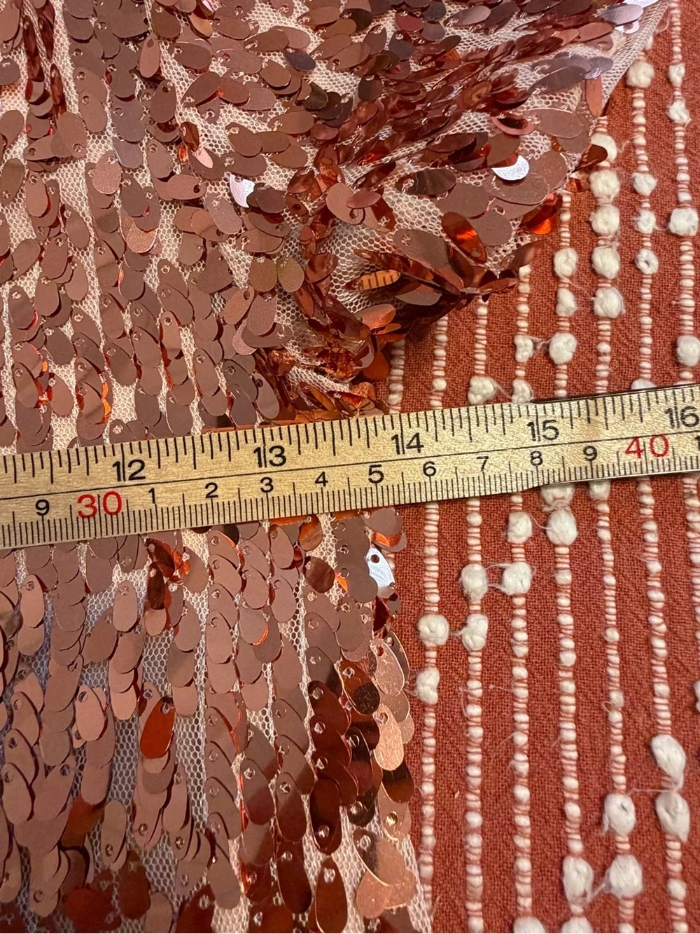 Btween Girls Size 8 Rose Gold Sequin Dress Short Sleeve Holiday Party Sparkle